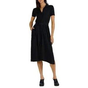 NWT ATM Side Slits Short Sleeve Midi Dress